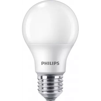 LED-Lampe Philips E27 60W 4000K, 4er-Pack — E27-Sockel, 4000K neutralweiß