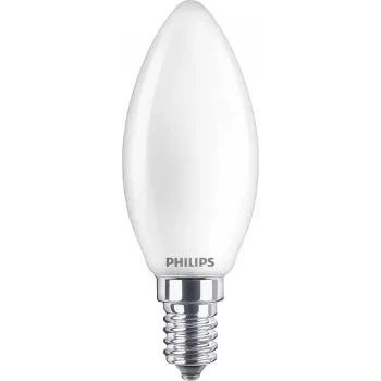 Philips Filament Candle Frosted 40W B35 E14 x2, 4,3 W, 40 W, E14, 470 lm, 15000 h, Warmweiß