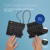R-Go Tools Ergonomische Tastatur R-Go Split Break v2 mit Break-Software, ergonomische geteilte Tastatur, QWERTY (NORDIC), kabelgebunden, schwarz