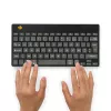 Ergonomische Tastatur R-Go Tools R-Go Compact Break, kompakte Tastatur mit Pausensoftware, AZERTY (FR), Bluetooth, schwarz