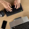 R-Go Tools Ergonomische Tastatur R-Go Compact Break, kompakte Tastatur mit Break-Software, QWERTY (NORDIC), Bluetooth, schwarz