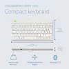 R-Go Tools Ergonomische Tastatur R-Go Compact Break, kompakte Tastatur mit Pausensoftware, QWERTY (NORDIC), Bluetooth, weiß