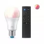 WiZ Bulb 8W (Eq.60W) A60 E27 x1 + Fernbedienung, Intelligente Lampe, Wi-Fi/Bluetooth, Weiß, Wi-Fi 4 (802.11n), 802.11b, 802.11g, LED, E27
