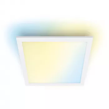Smarte Deckenleuchte Signify WiZ Panel Ceiling 12 W Quadratisch, 12 W, Wi‑Fi, 300×300×42 mm, weiß