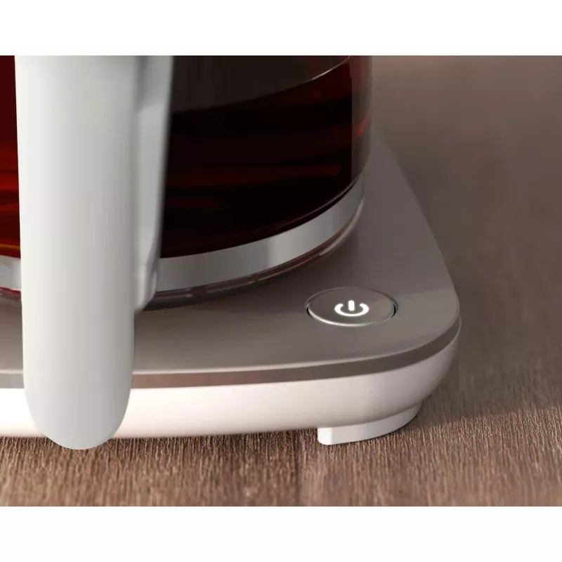 Philips Cafe Gourmet HD5416/00 Filterkaffeemaschine mit Glaskanne, Weiß