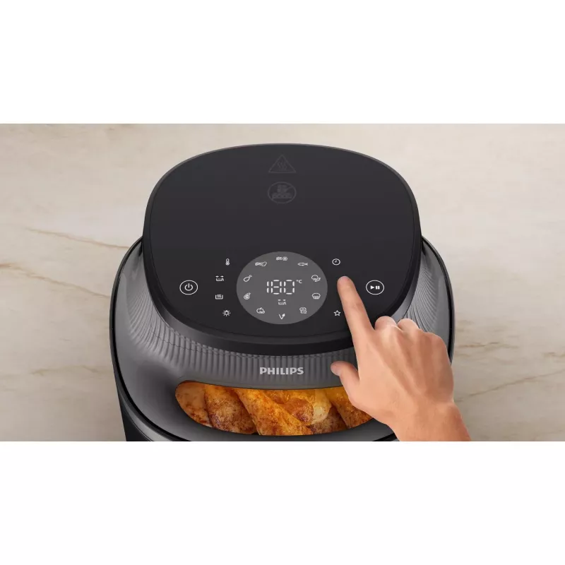 Philips 3000 series NA331/00 Fritteuse Einzel 6,2 L Standgerät 1700 W Heißluftfritteuse Schwarz, Silber