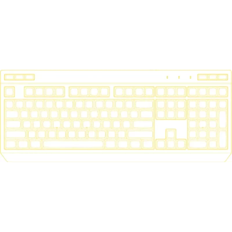 HATOR Icefall Tastatur Gaming USB QWERTY US English Schwarz RGB LED