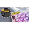 HATOR Icefall Tastatur Gaming USB QWERTY US-Englisch Weiß Full-Size RGB LED