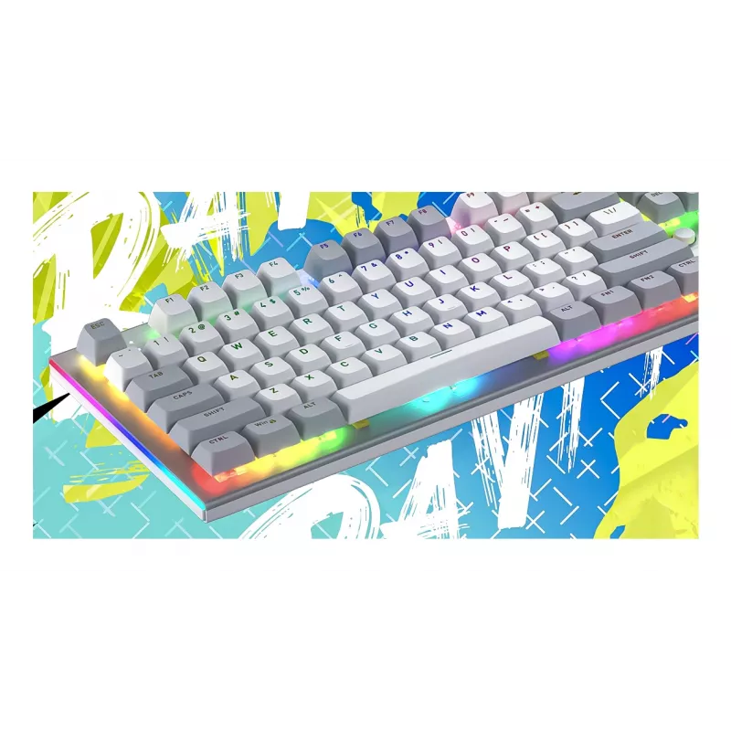 HATOR Gravity TKL Tastatur Gaming USB QWERTY US English Weiß
