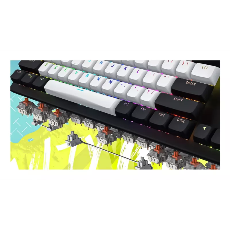 HATOR Gravity TKL Tastatur Gaming USB QWERTY US English Weiß