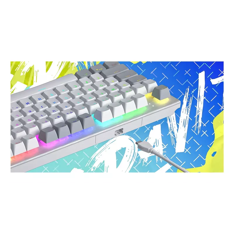 HATOR Gravity TKL Tastatur Gaming USB QWERTY US English Weiß