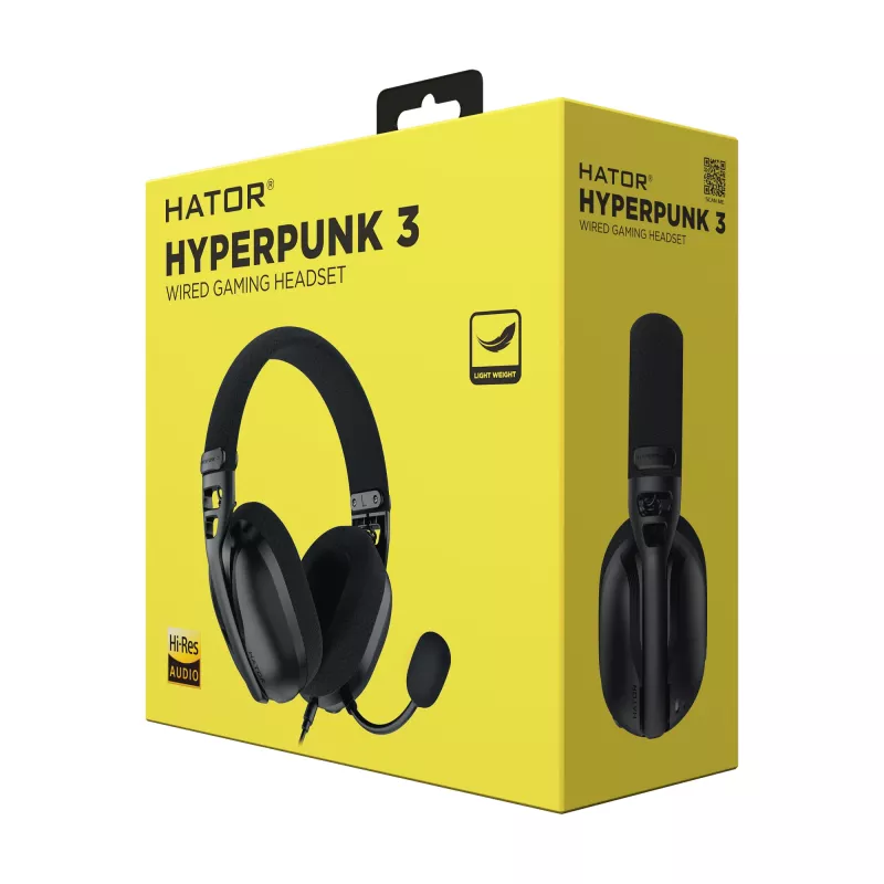 HATOR Hyperpunk 3 USB Headset Kabelgebunden In-Ear Gaming USB Type-C / USB Type-A Schwarz