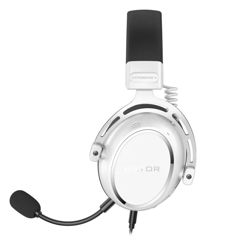 HATOR HYPERGANG 3 Hi-Res Headset Kabelgebunden Kopfband Gaming USB Type-C / USB Type-A Weiß