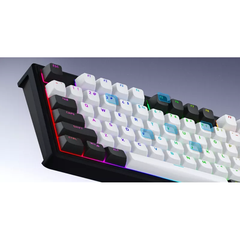 HATOR Skyfall Pro Wireless 80 Tastatur Gaming USB + RF Wireless + Bluetooth QWERTY US English Schwarz, Grau