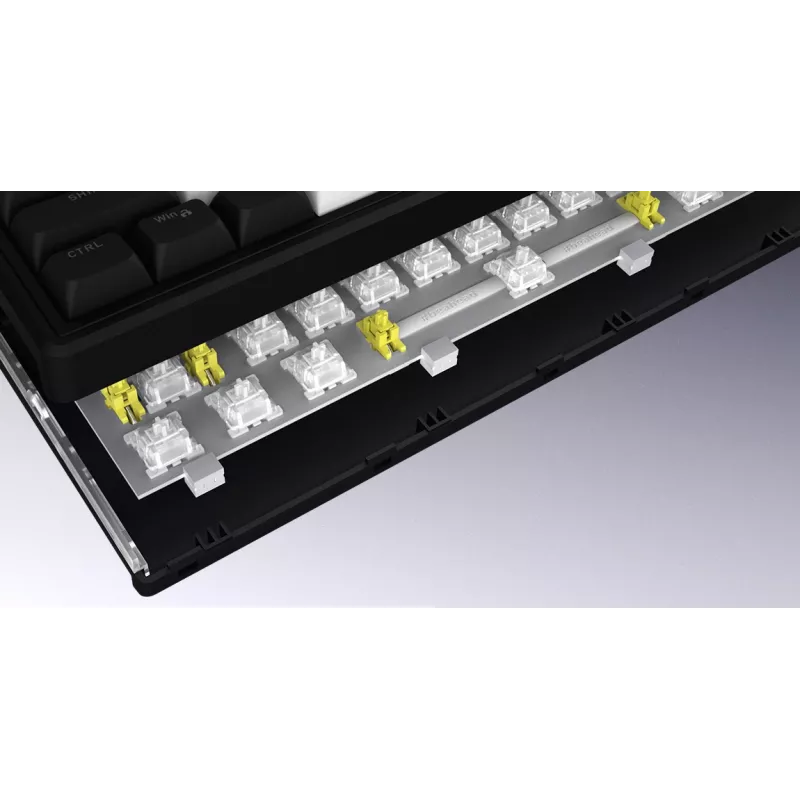 HATOR Skyfall 65 MAG ULTIMA 8K kabellose Tastatur Gaming USB + RF Wireless + Bluetooth QWERTY US English Schwarz, Weiß