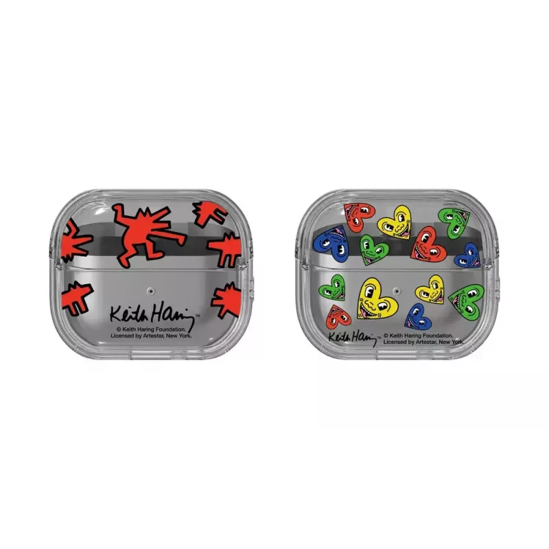 Samsung Keith Haring Slickback Clear Hülle für Galaxy Buds3 Pro, GP-FPR630SBARW