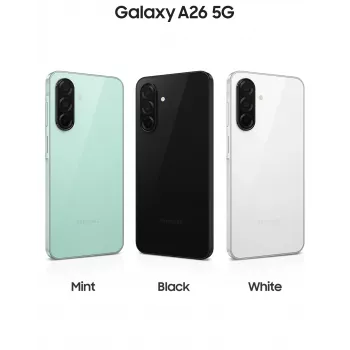 Samsung Galaxy A26 17 cm (6.7 Zoll) Hybrid Dual SIM Android 15 5G USB Typ-C 8 GB 256 GB 5000 mAh Schwarz