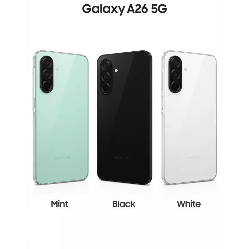 Samsung Galaxy A26 17 cm (6.7 Zoll) Hybrid Dual SIM Android 15 5G USB Typ-C 8 GB 256 GB 5000 mAh Schwarz