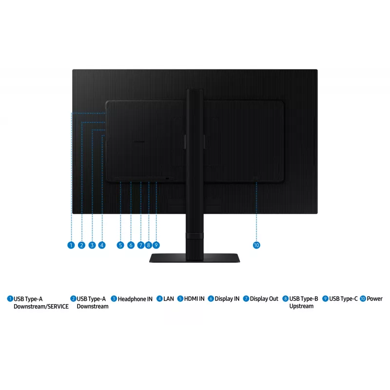 Samsung S60UD Computermonitor 68,6 cm (27 Zoll) 2560 x 1440 Pixel Quad HD LCD Schwarz