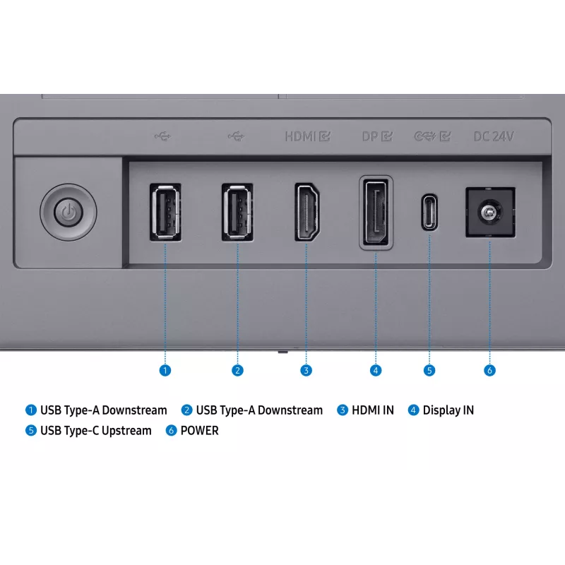 Samsung M90SF Computer-Monitor 81,3 cm (32 Zoll) 3840 x 2160 Pixel 4K Ultra HD OLED Silber