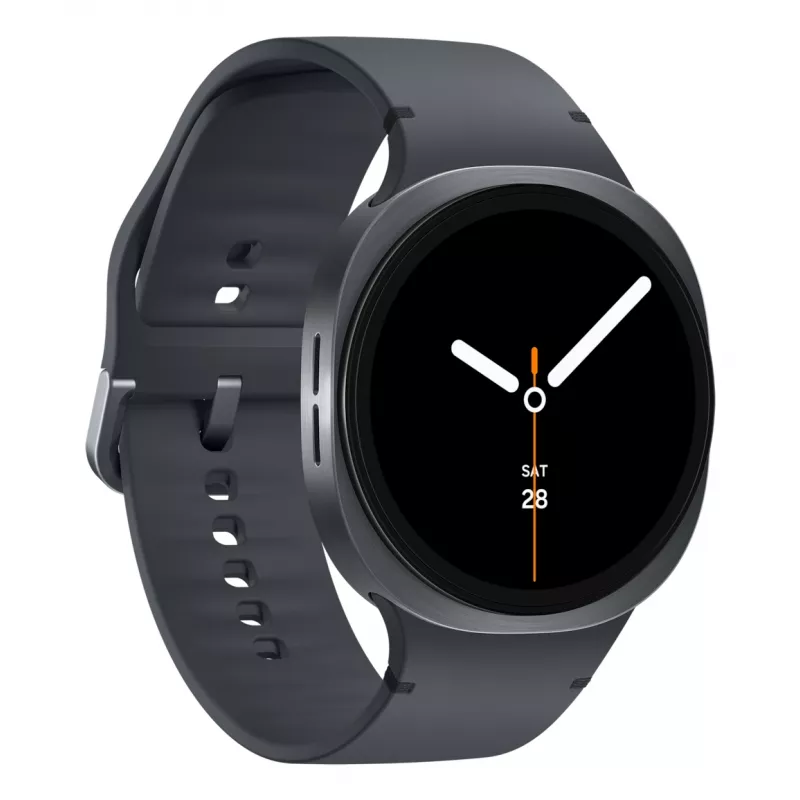 Samsung Galaxy Watch 8 3,81 cm (1,5 Zoll) AMOLED 44 mm Digital 480 x 480 Pixel Touchscreen Graphit Wi-Fi GPS (Satellit)