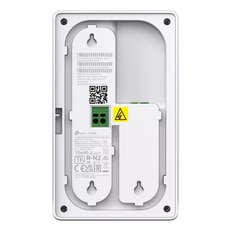 TP-Link Omada EAP625GP-WALL Wireless Access Point 1201 Mbit/s Weiß Power over Ethernet (PoE)