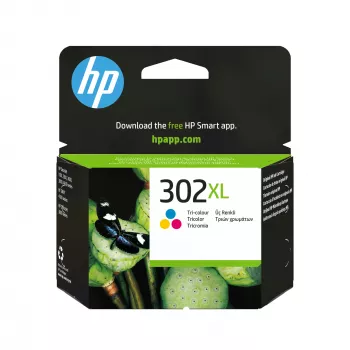 HP 302XL High Yield Tri-Color Original Tintenpatrone, Cyan, Magenta, Gelb, 1 Stk., 300 Seiten