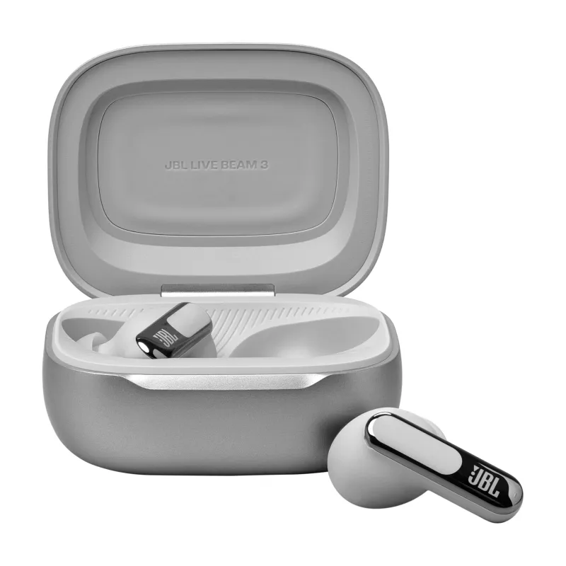 JBL Live Beam 3 Headset Kabellos In-Ear Anrufe/Musik/Sport/Alltag Bluetooth Silber