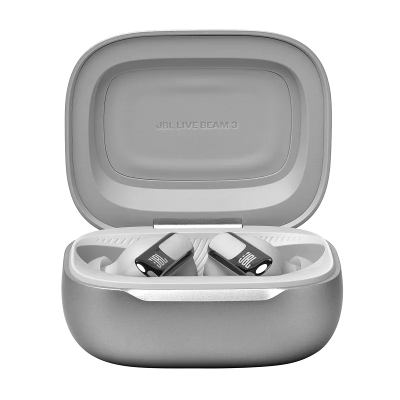 JBL Live Beam 3 Headset Kabellos In-Ear Anrufe/Musik/Sport/Alltag Bluetooth Silber