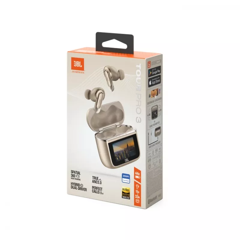 JBL Tour Pro 3 Headset True Wireless Stereo (TWS) In-Ear Anrufe/Musik/Sport/Alltag Bluetooth Latte