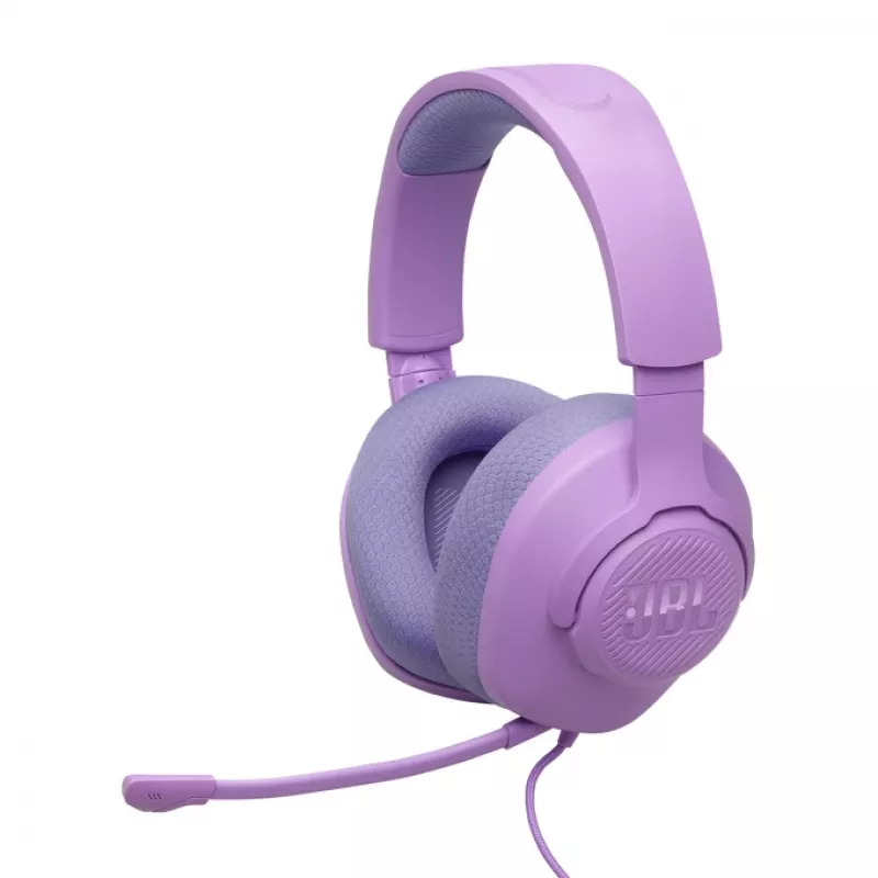 Kabelgebundenes Over-Head-Gaming-Headset JBL Quantum 100M2 — ohrumschließend, 20–20000 Hz, 1,2 m Kabel, violett