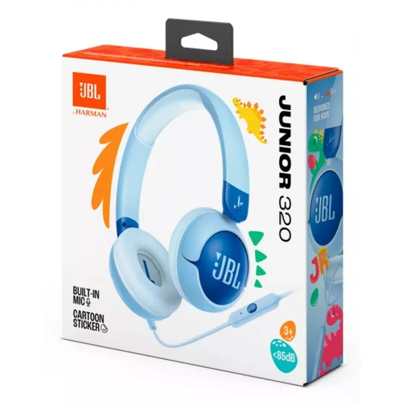 JBL Junior 320 Headset Kabelgebunden Kopfband Anrufe/Musik Blau