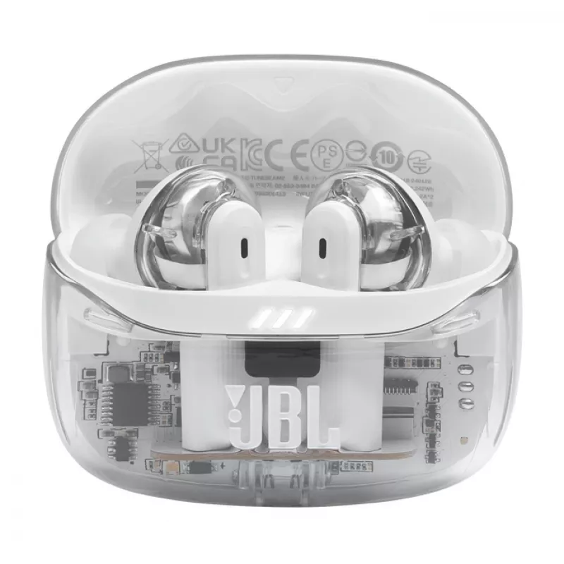 JBL Tune Beam 2 Ghost Edition Headset Wireless In-ear Musik/Alltag Bluetooth Weiß