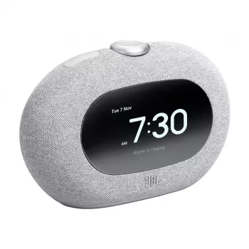 Uhrenradio JBL Horizon-3 — DAB/DAB+/FM, 5 W RMS, LCD-Anzeige, 65–20000 Hz, Drehregler-Lautstärke, Grau