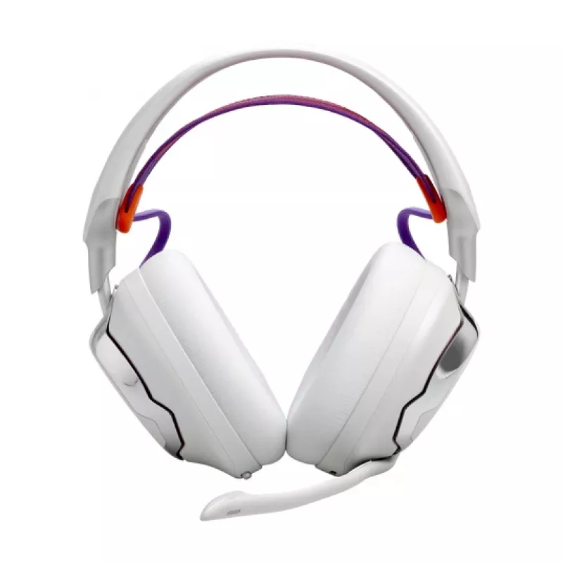 JBL Quantum 950 Headset kabellos Kopfband Gaming USB Typ-C Bluetooth Ladestation Orange, Silber, Weiß