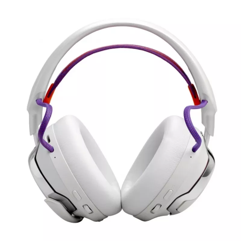 JBL Quantum 950 Headset kabellos Kopfband Gaming USB Typ-C Bluetooth Ladestation Orange, Silber, Weiß