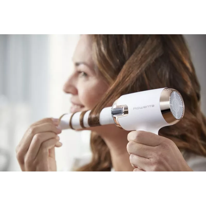 Rowenta Ultimate Experience Air Care CF 4310 Lockenstab, weiß / kupfer