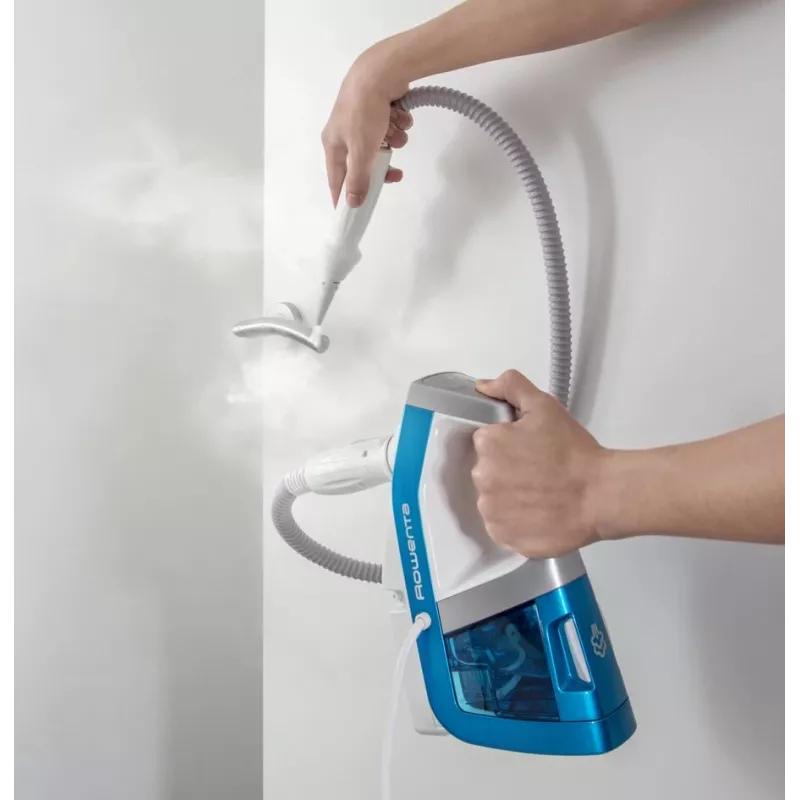 Rowenta Clean & Steam Multi RY8544WH Dampfstaubsauger, 1700 W, weiß/blau