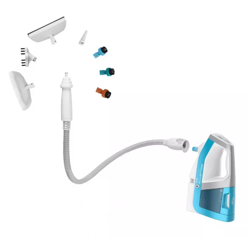 Rowenta Clean & Steam Multi RY8544WH Dampfstaubsauger, 1700 W, weiß/blau