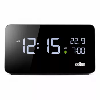 Braun BC20BEU Wand-/Tischuhr Digitaluhr Rechteckig Schwarz