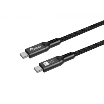 USB4 Gen 4x2 C‑auf‑C‑Kabel EQUIP 1,2 m, 80 Gbit/s, PD240W, 8K@60Hz, Schwarz