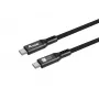 USB4 Gen 4x2 C‑auf‑C‑Kabel EQUIP 1,2 m, 80 Gbit/s, PD240W, 8K@60Hz, Schwarz