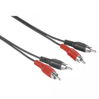 Audiokabel Hama 00205086 2,5 m 2x RCA-Stecker Schwarz