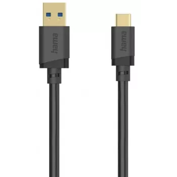 Hama 00202005 USB-Kabel USB 3.2 Gen 1 (3.1 Gen 1) 0,75 m USB A USB C Schwarz