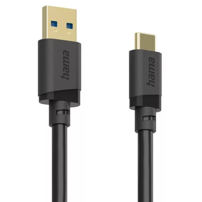 Hama 00202005 USB-Kabel USB 3.2 Gen 1 (3.1 Gen 1) 0,75 m USB A USB C Schwarz