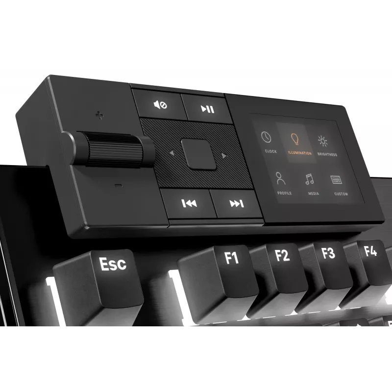 be quiet Dark Mount Silent Linear FR ISO Tastatur Gaming USB AZERTY Französisch Schwarz