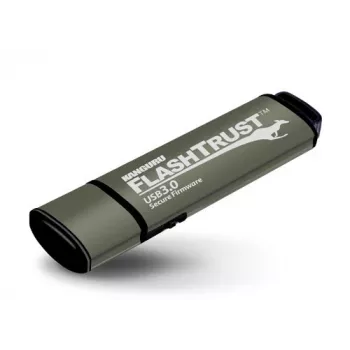 Kanguru FlashTrust™ USB 3.0 16 GB | Sicherer USB-Stick | Sichere Firmware | Physischer Schreibschutzschalter | Schutz gegen BadUSB | Erfüllt NIST-Anforderungen für die Implementierung