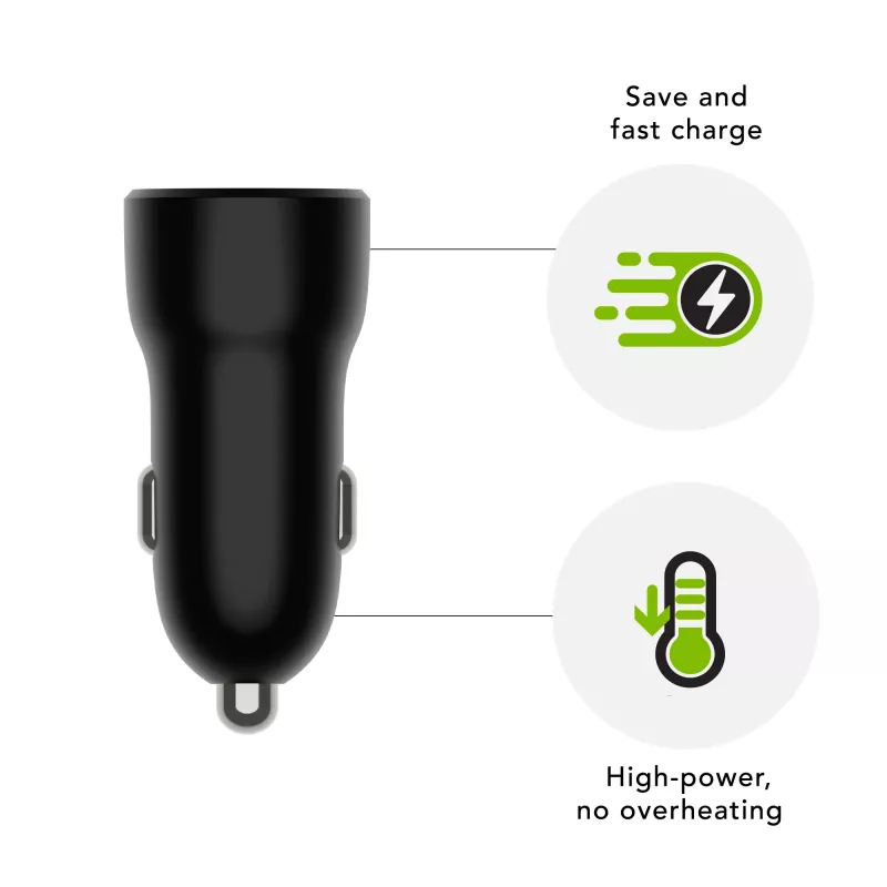 dbramante1928 re-charge - Auto-Ladegerät USB-C 30W - BLK, Auto, Zigarettenanzünder, Schwarz