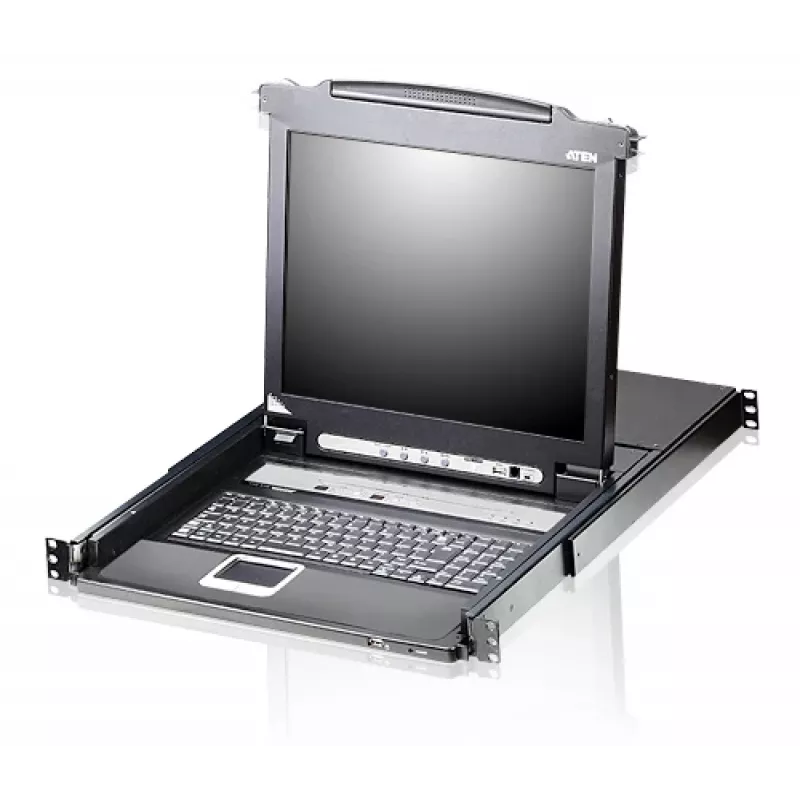 ATEN CL5708N Rack-Konsole 48,3 cm (19 Zoll) Schwarz 1U