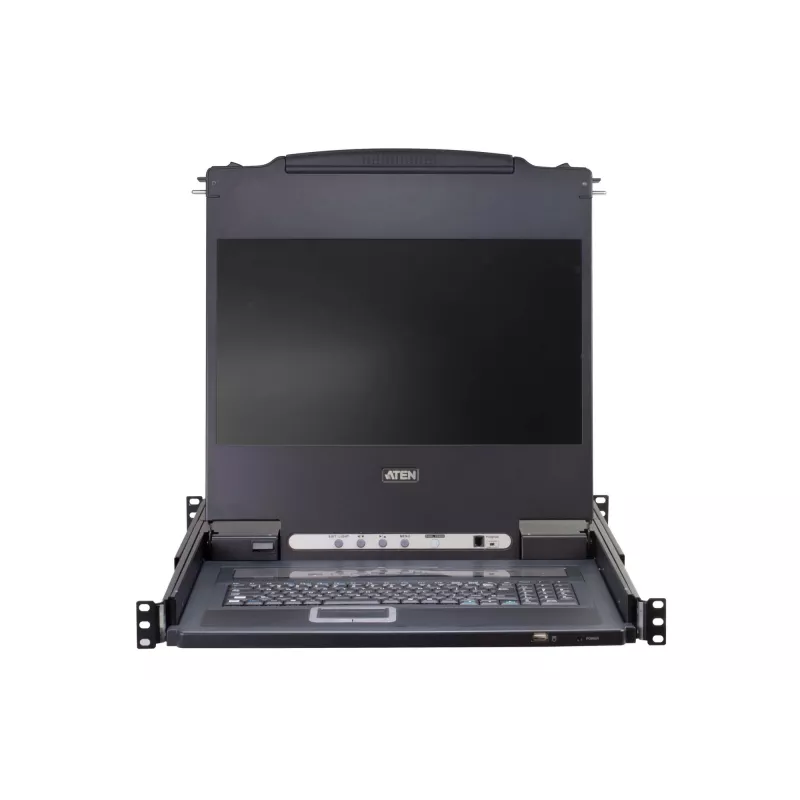 KVM-Switch ATEN CL5708M Rackeinbau Schwarz 1HE 17 Zoll LCD